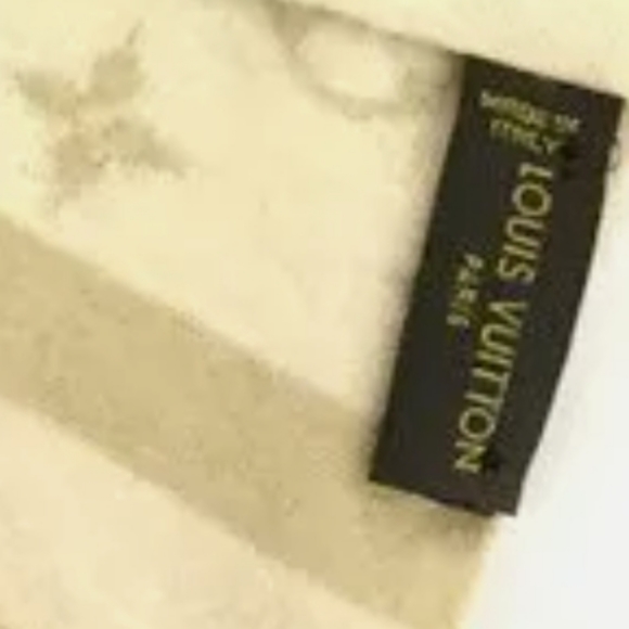 LOUIS VUITTON MONOGRAM CASHMERE SILK SCARF /A0614 - Picture 6 of 14